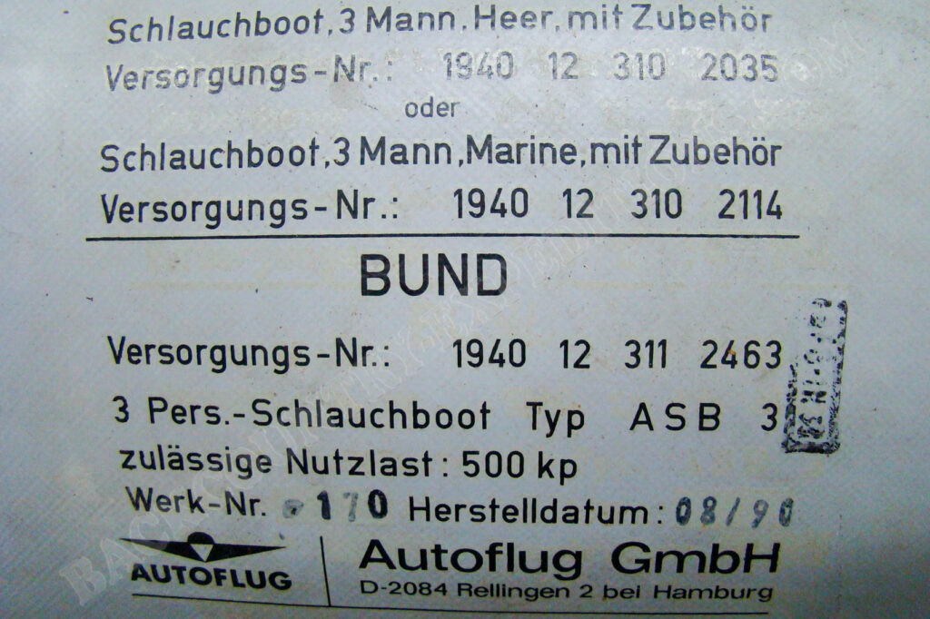 Autoflug Schlauchboot ASB 3