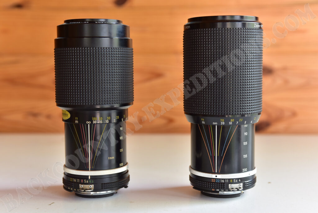 Ai Zoom-Nikkor 80-200mm f4.5 vs. Ai-S Zoom-Nikkor 80-200mm f4