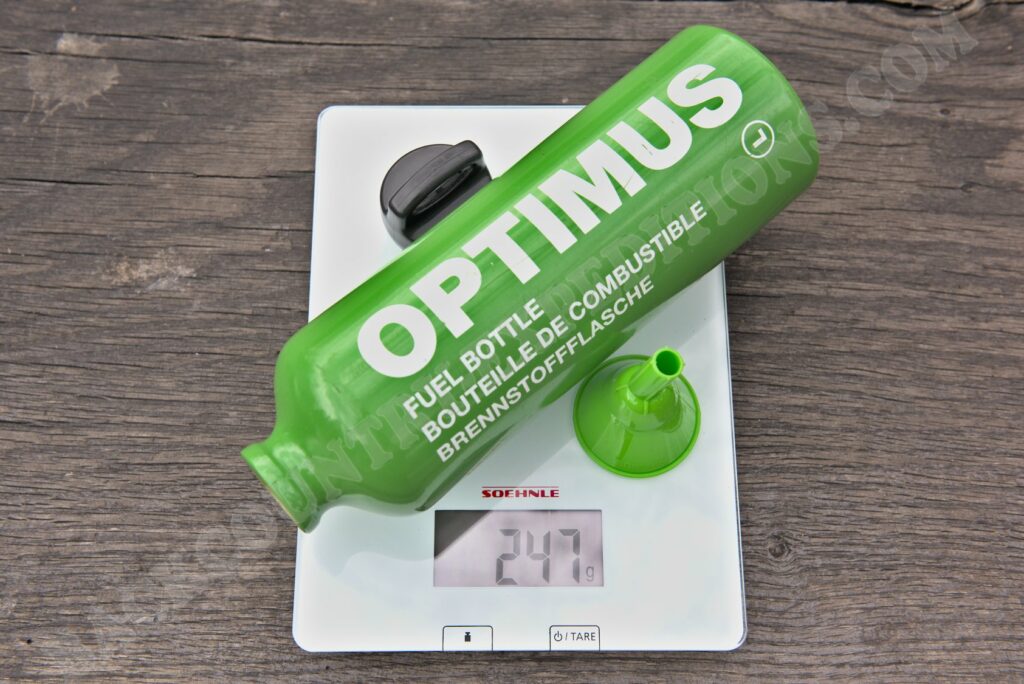 Optimus 1l Flasche Gewicht