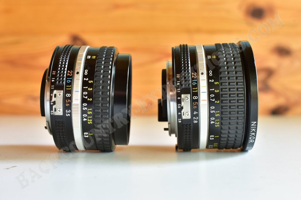 Nikon Ai-S Nikkor 20mm f3.5 vs. f2.8