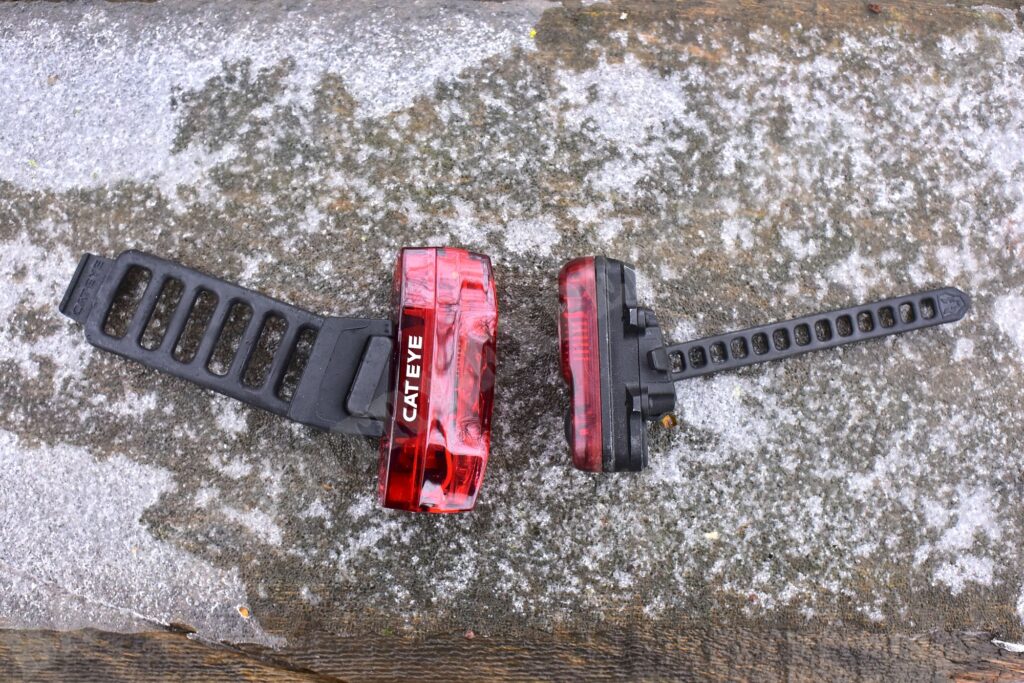 Cateye ViZ 450 vs. Lupine Rotlicht